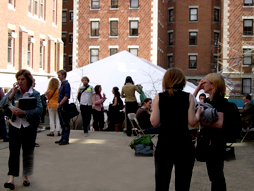 Dr. Tony Recasner of New Orleans: Baum Forum Exhibit Tent at Schools Food and Gardening